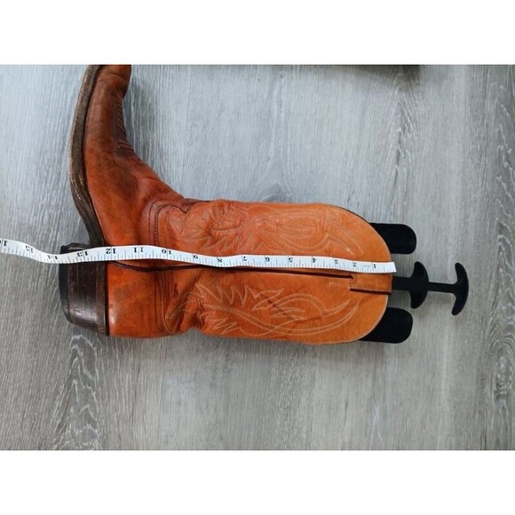 Justin 2497 Men's 10D Brown Leather Western Cowboy Boots USA Made Classic Rodeo - Picture 6 of 10